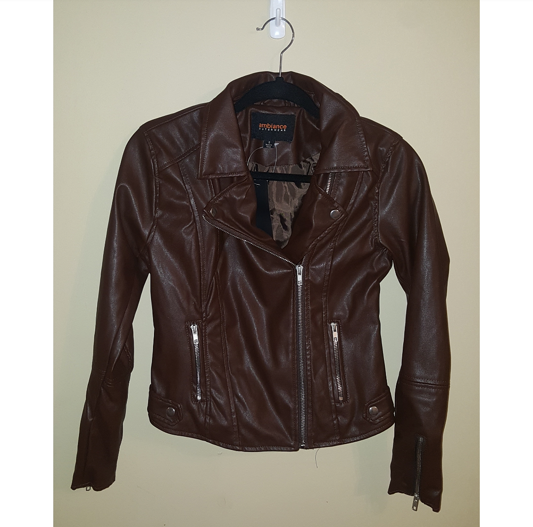 Faux Leather Biker Jacket