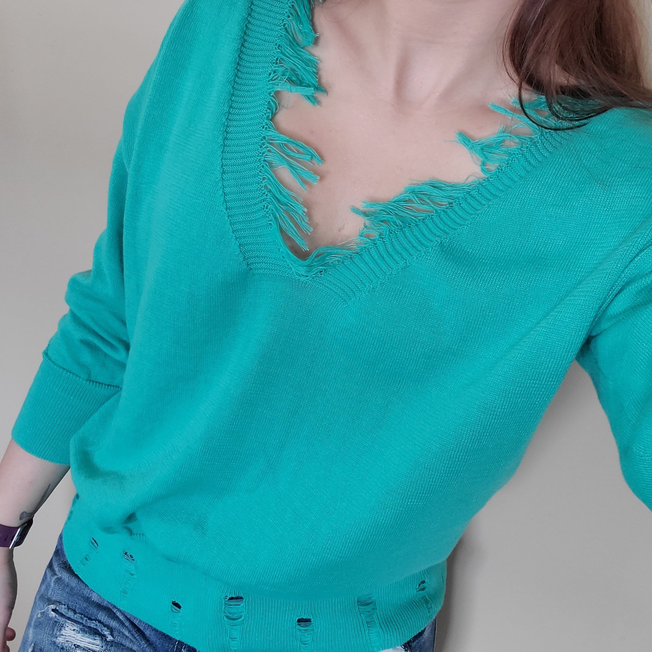 Turquoise Aberdeen Sweater