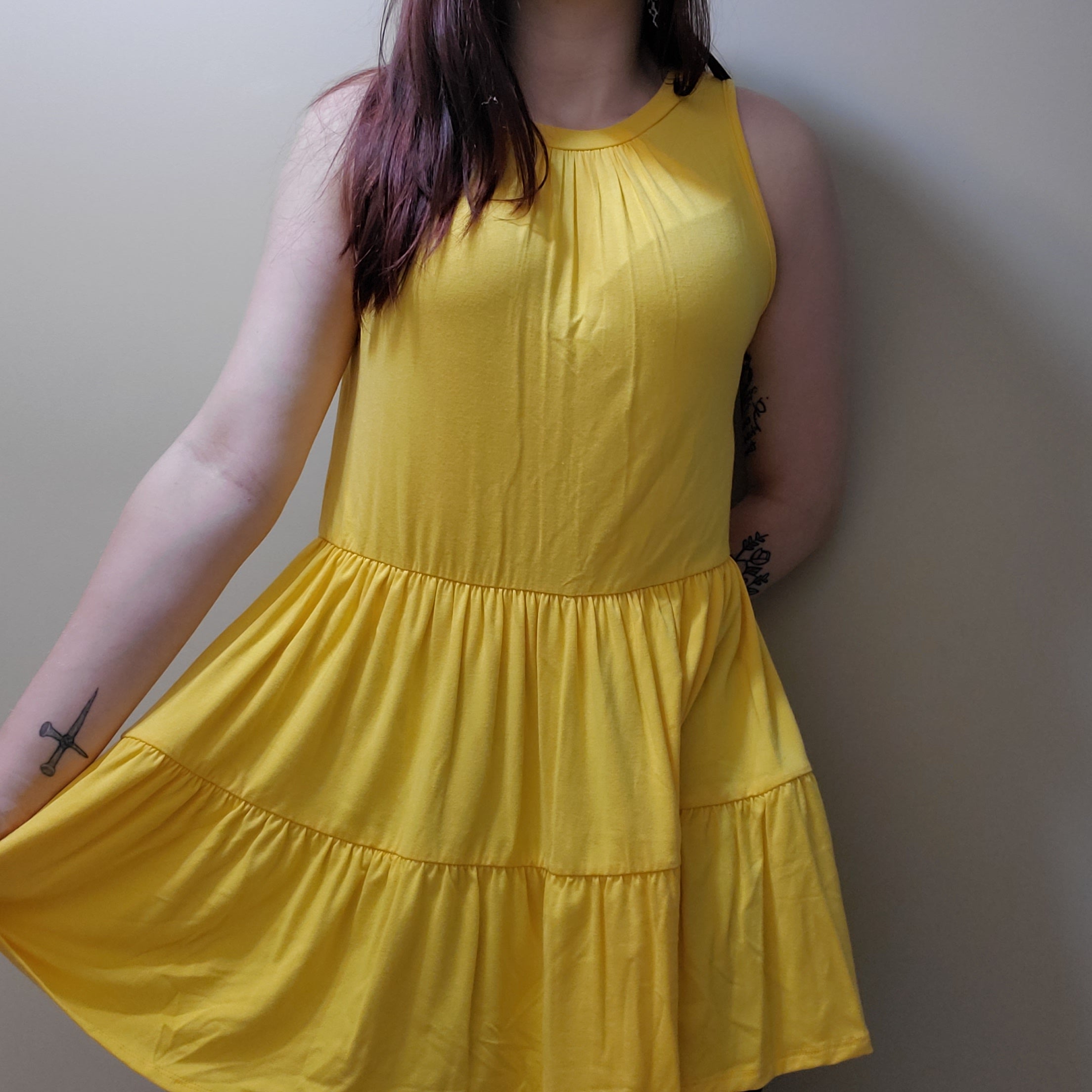 Sleeveless Ruffle Tunic