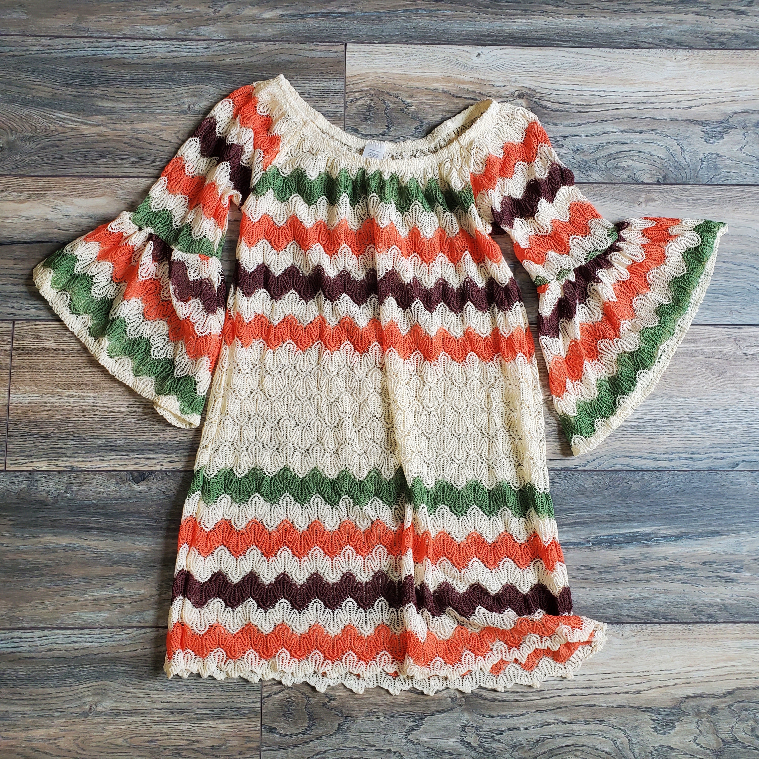 Crochet Bell Sleeve Top