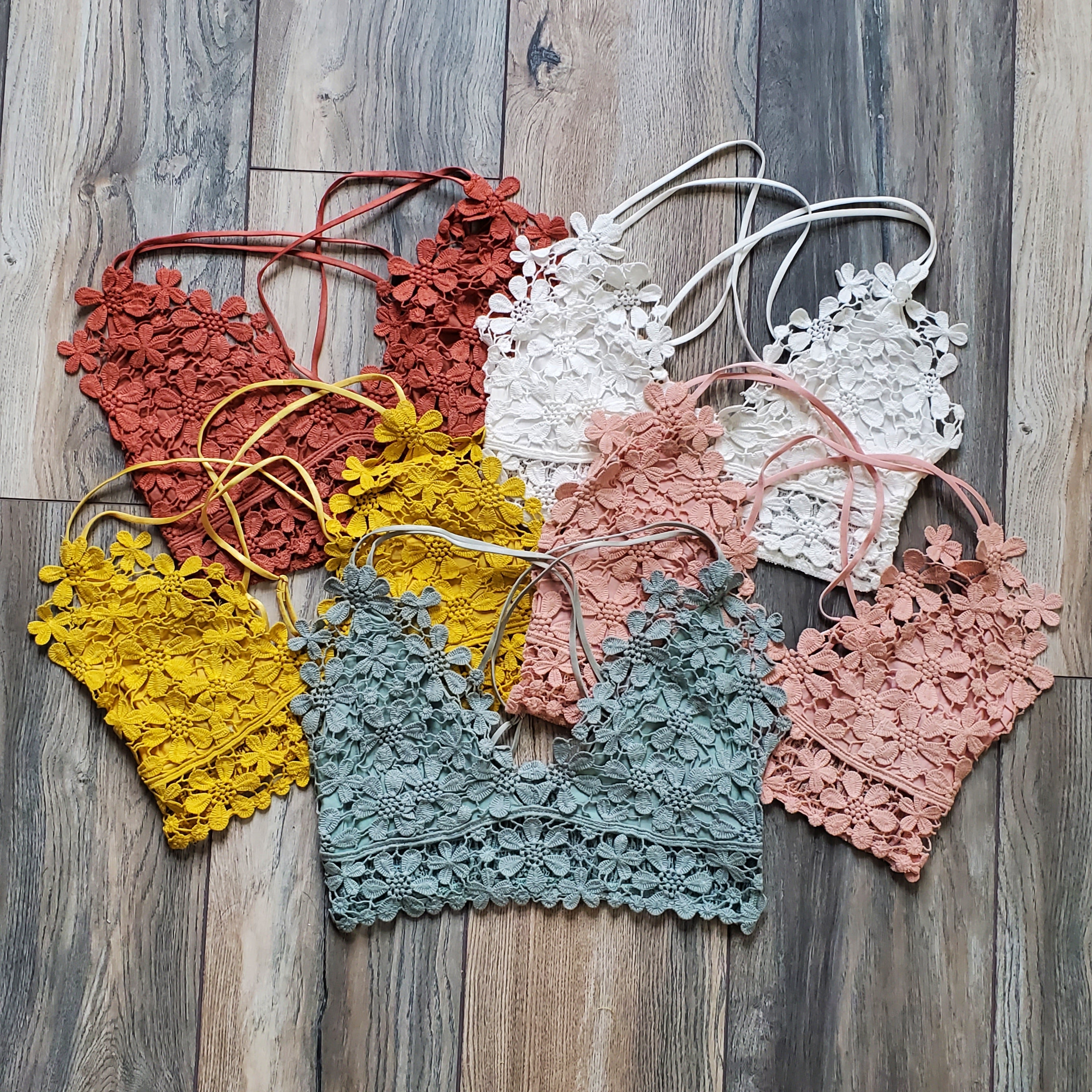 Crochet Daisy Longline Bralette