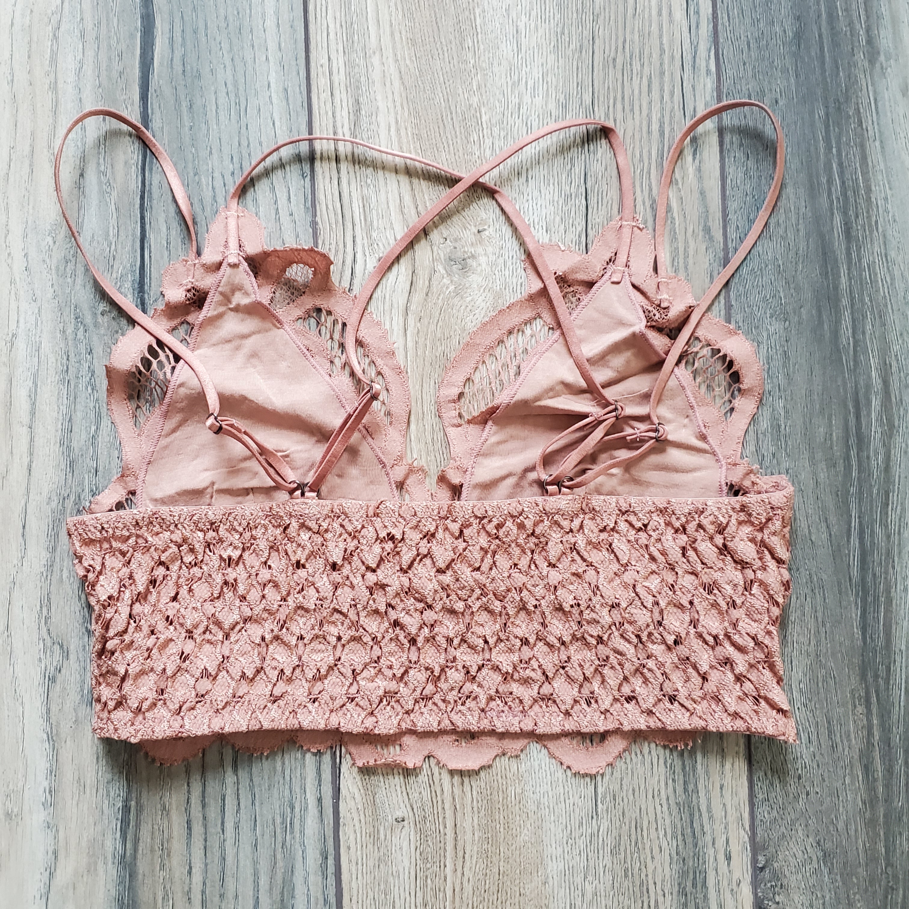 Crochet Lace Longline Bralette