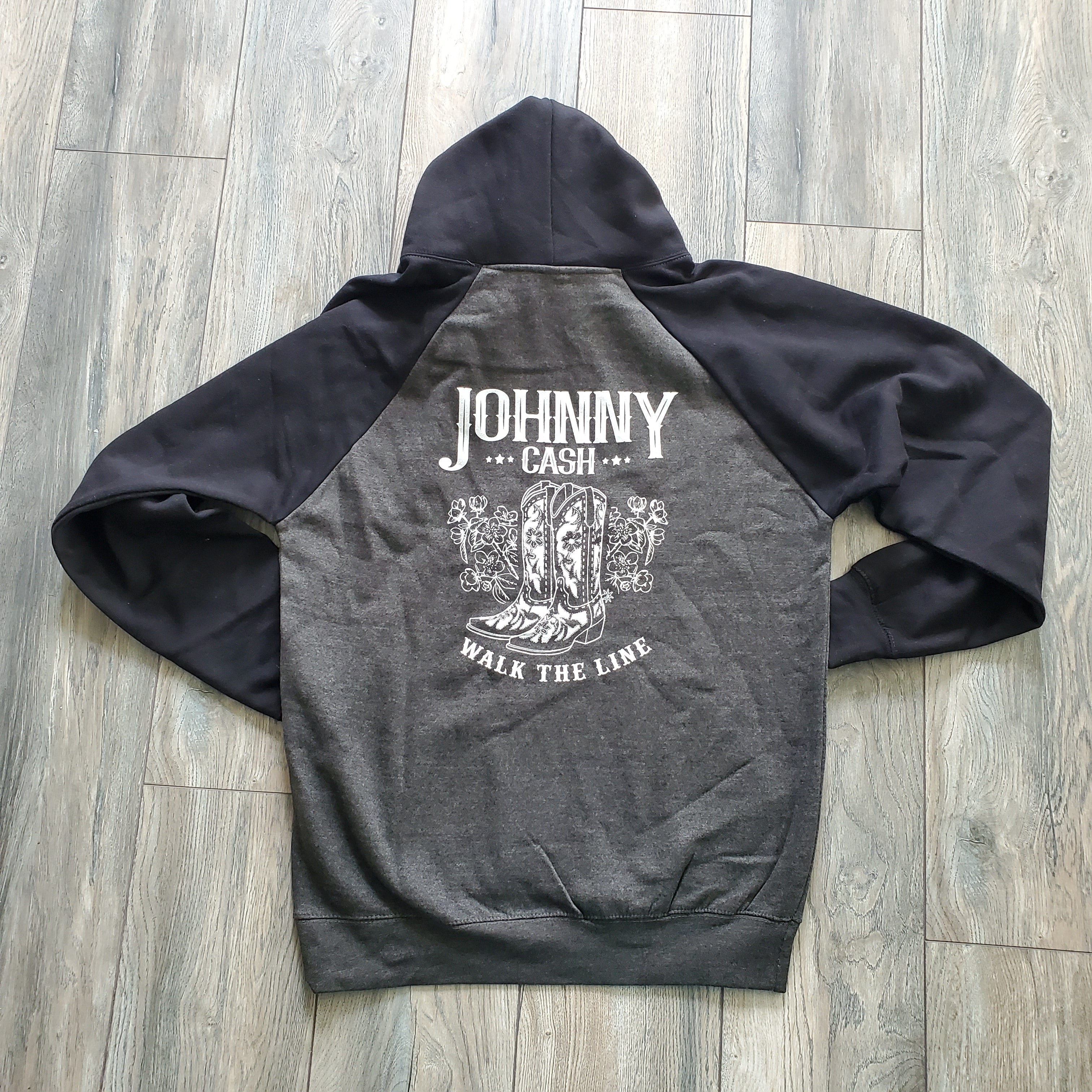 Johnny Cash Tone Tone Fleece Pullover Hoodie