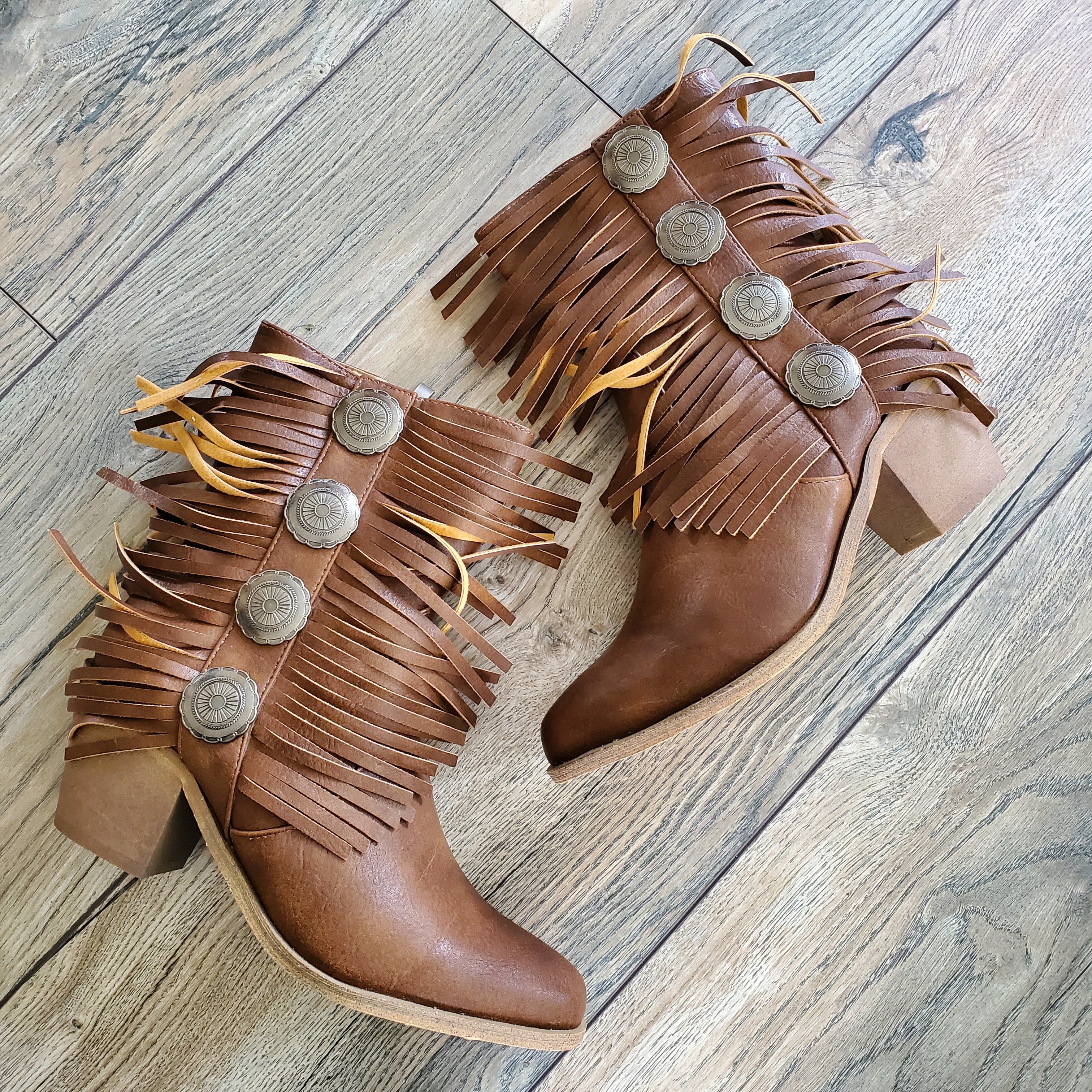 Concho Ankle Boots