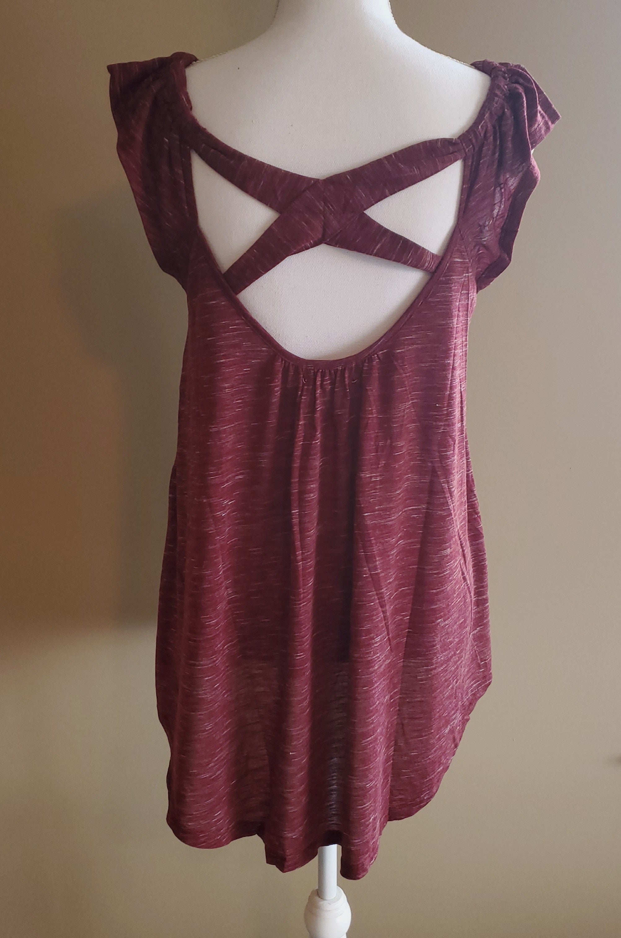 Cut Out Neckline Tank