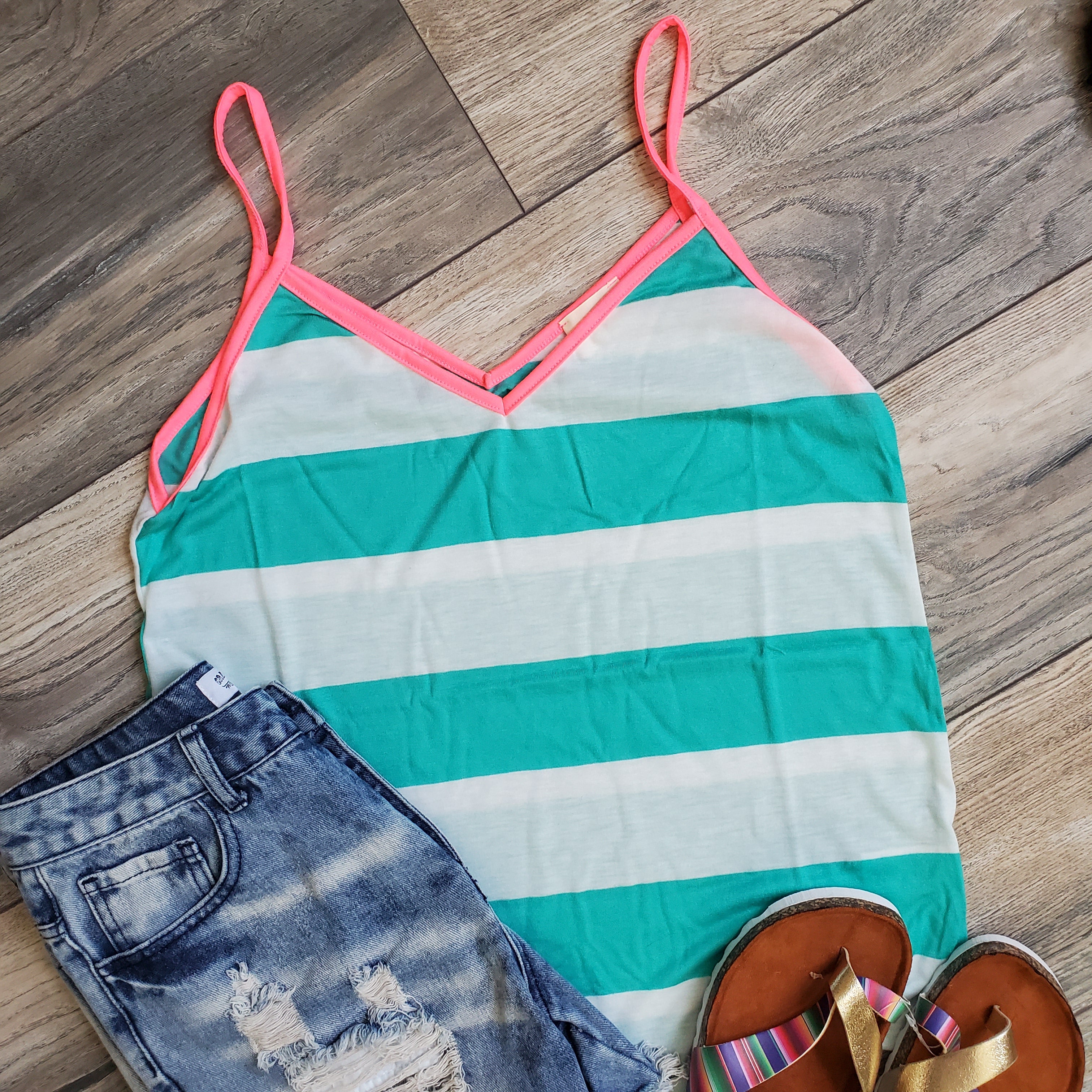 Bright Striped Tank