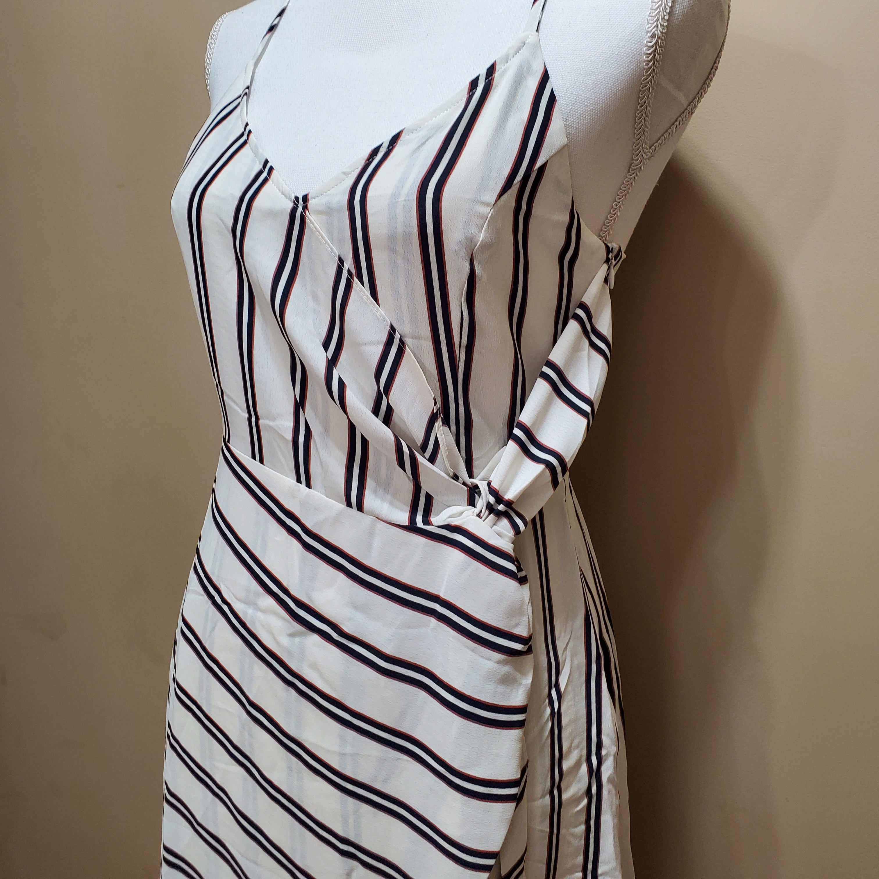 Striped White Dress