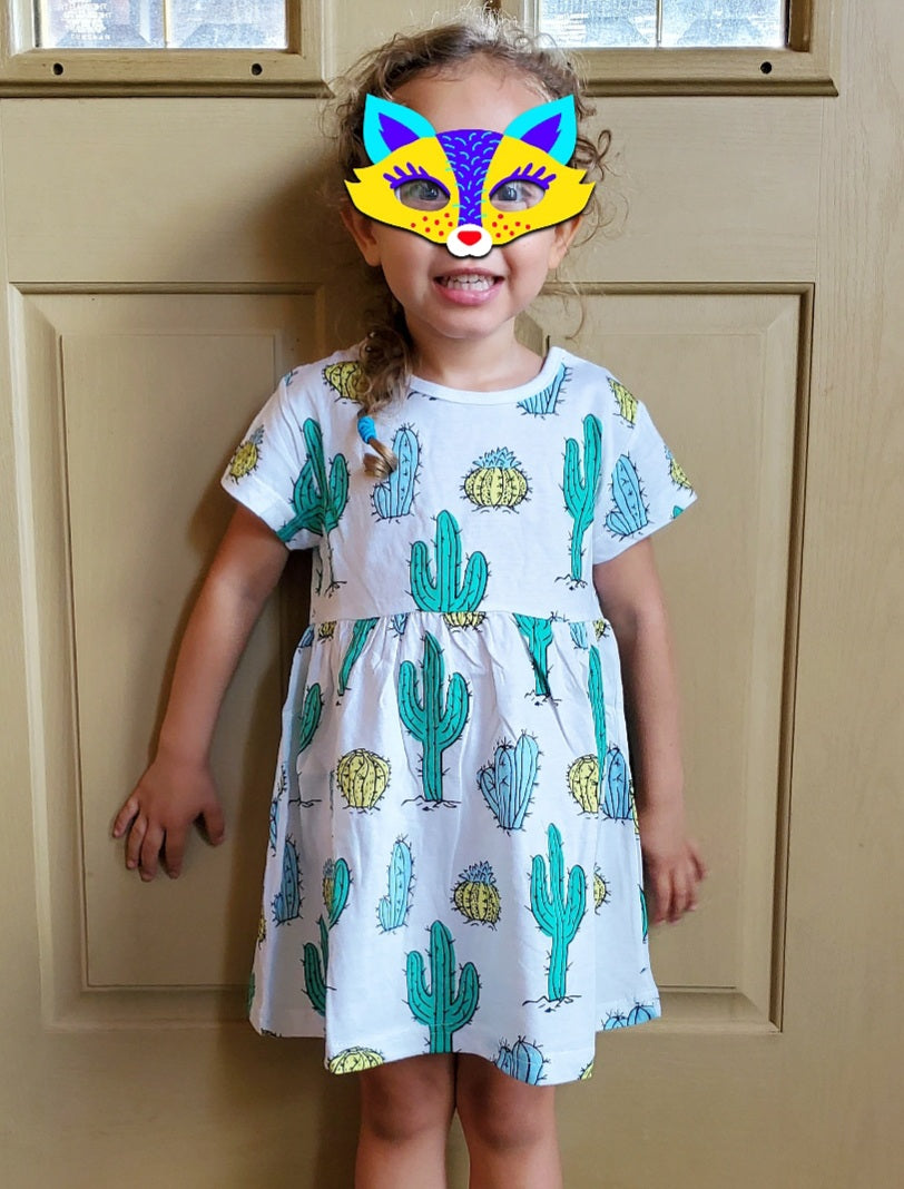 Cactus Print Dress (Littles)