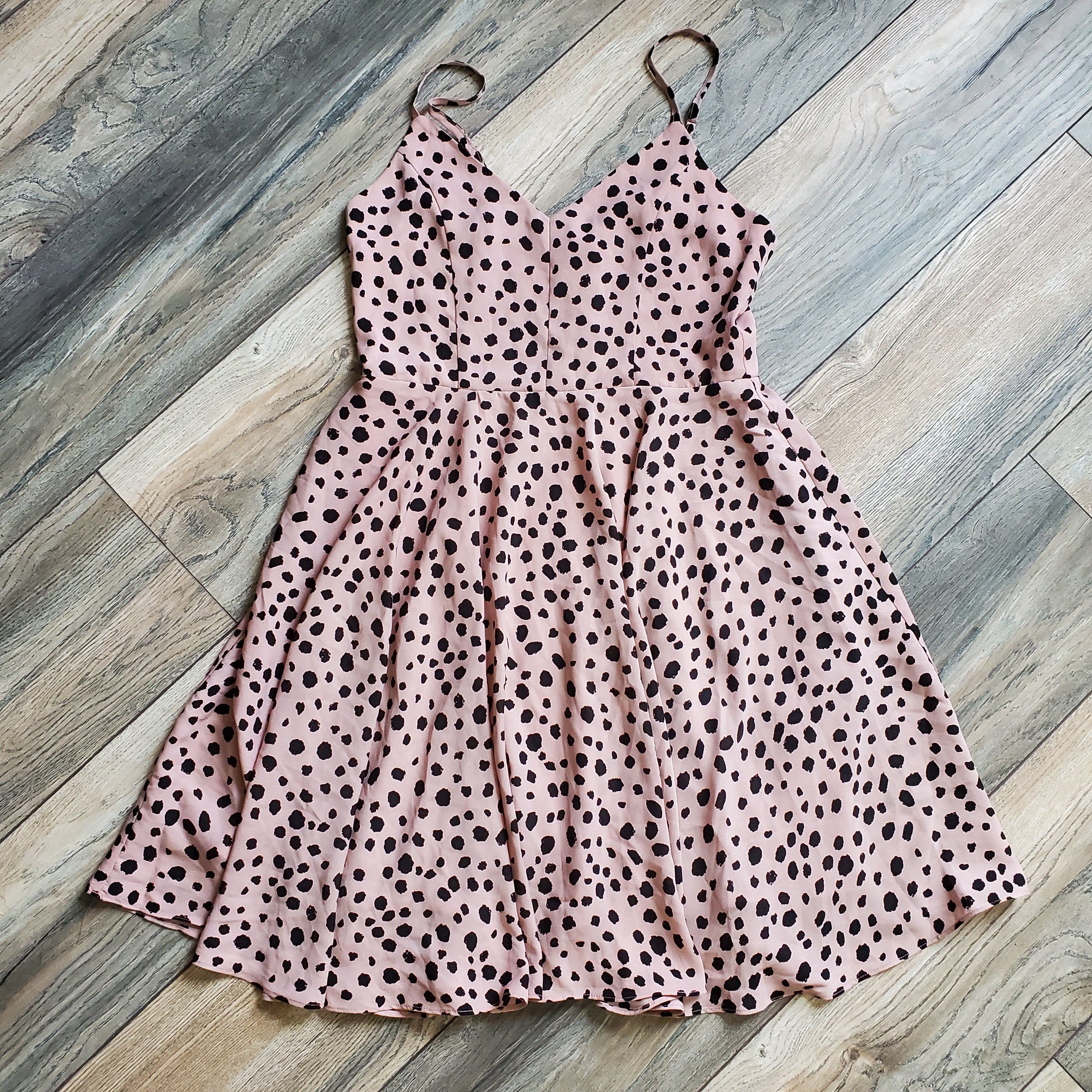 Dalmatian Print Pink Dress