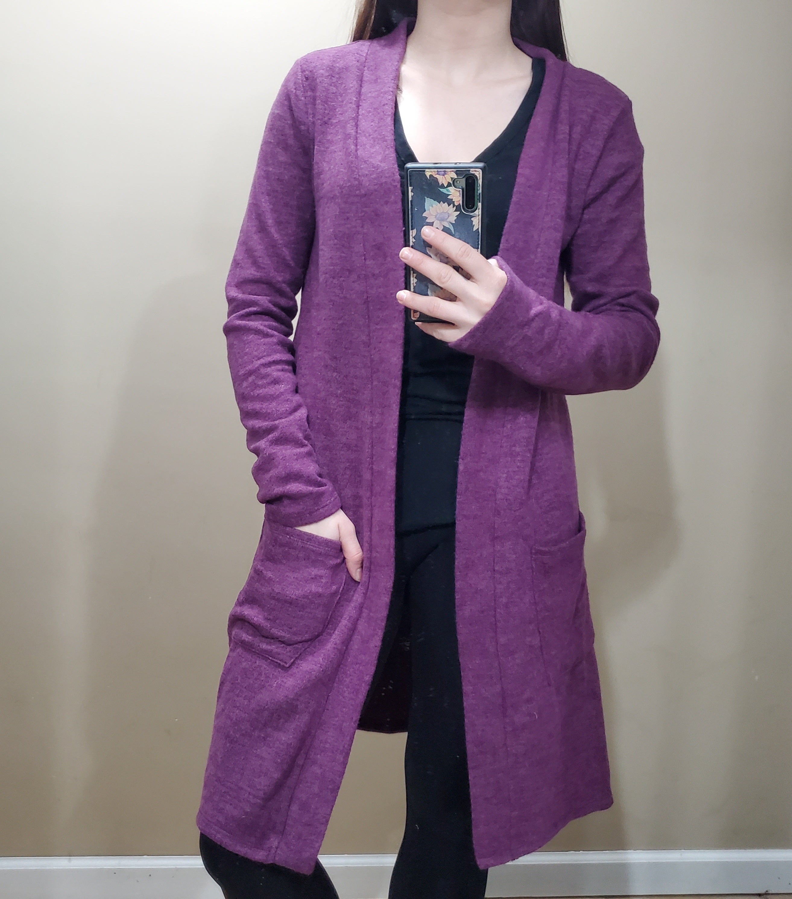 Purple Cardigan