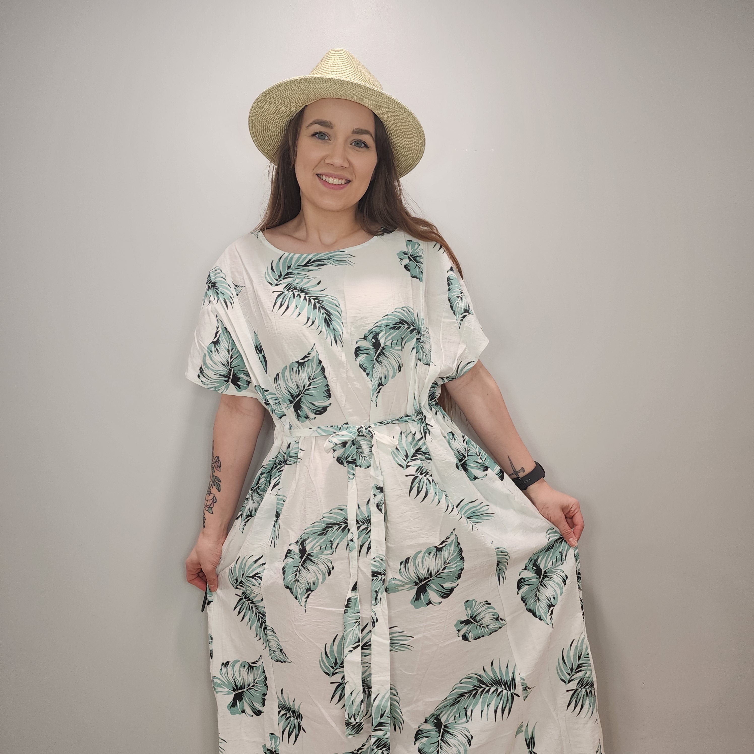 Tropical Poncho Dress